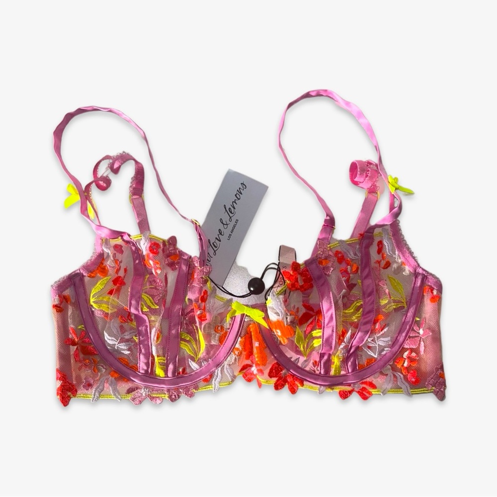 Summertide Neon Multi Bra | For Love & Lemons Victoria’s Secret NWT